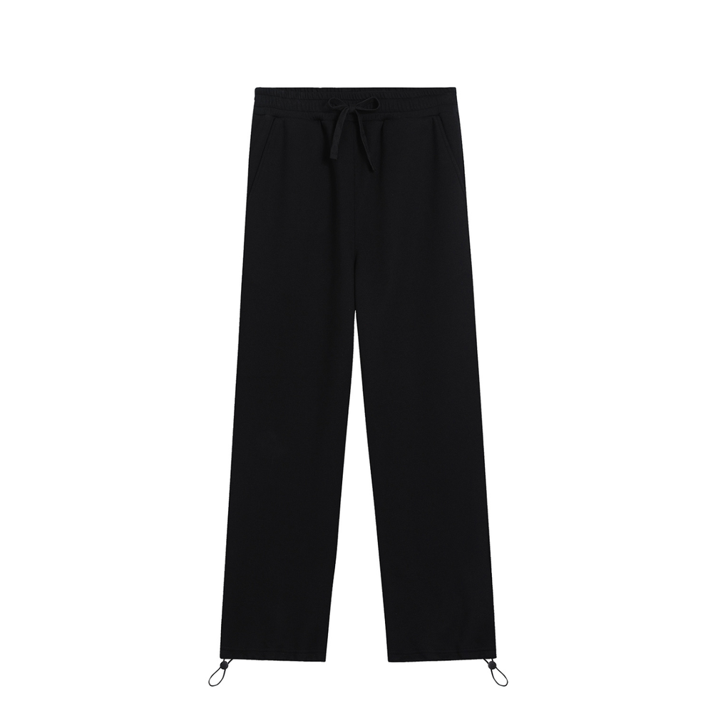 Unisex  Drawstring Straight-Leg Sweatpants