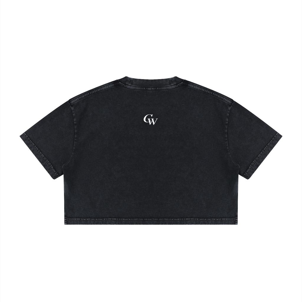 Women's Mineral Wash Cotton Crop CW T-Shirt