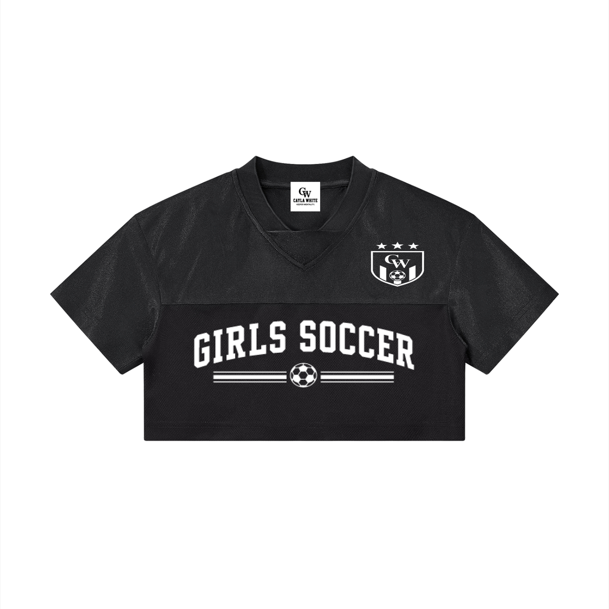 Women’s Cropped CW V-Neck Jersey