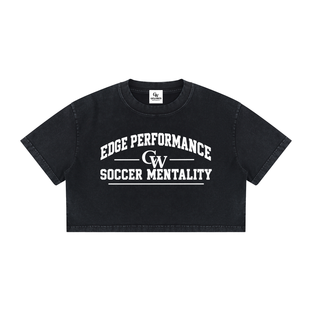 Women's Mineral Wash Cotton Crop CW T-Shirt