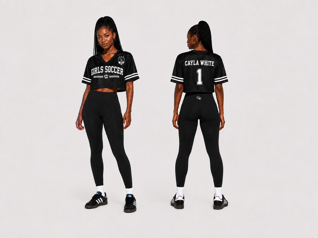 Women’s Cropped CW V-Neck Jersey