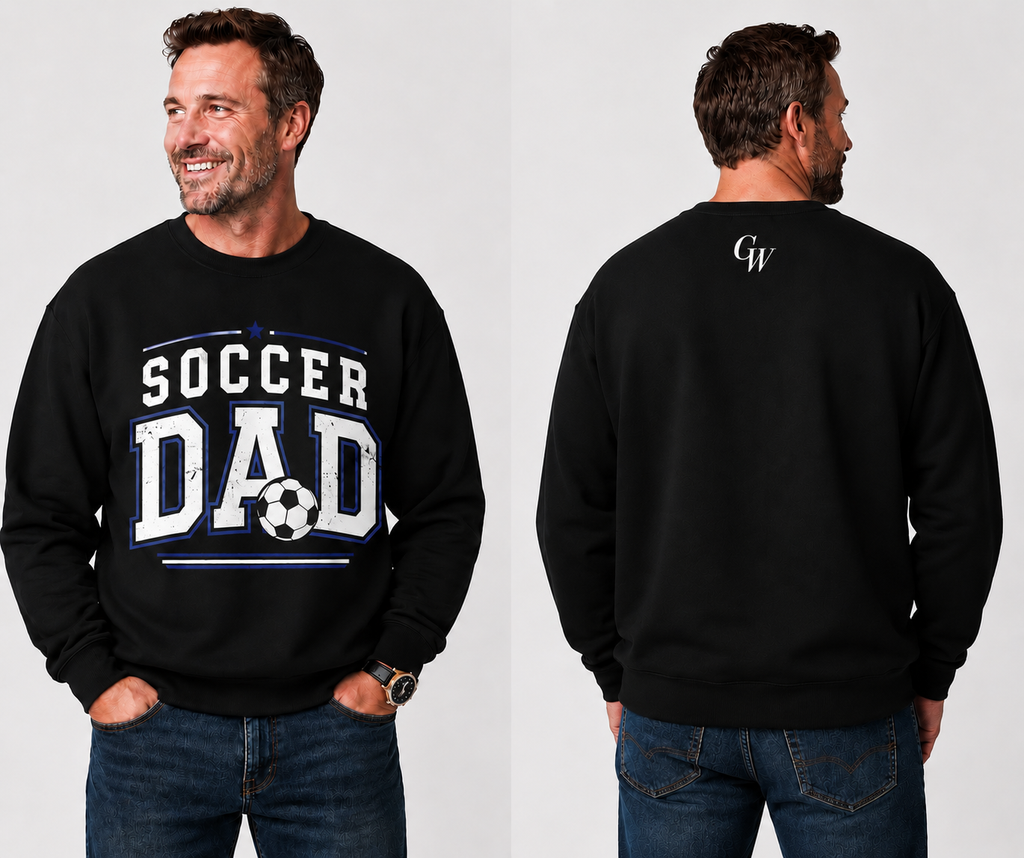 Dad Crewneck Long-Sleeve CW T-Shirt Black