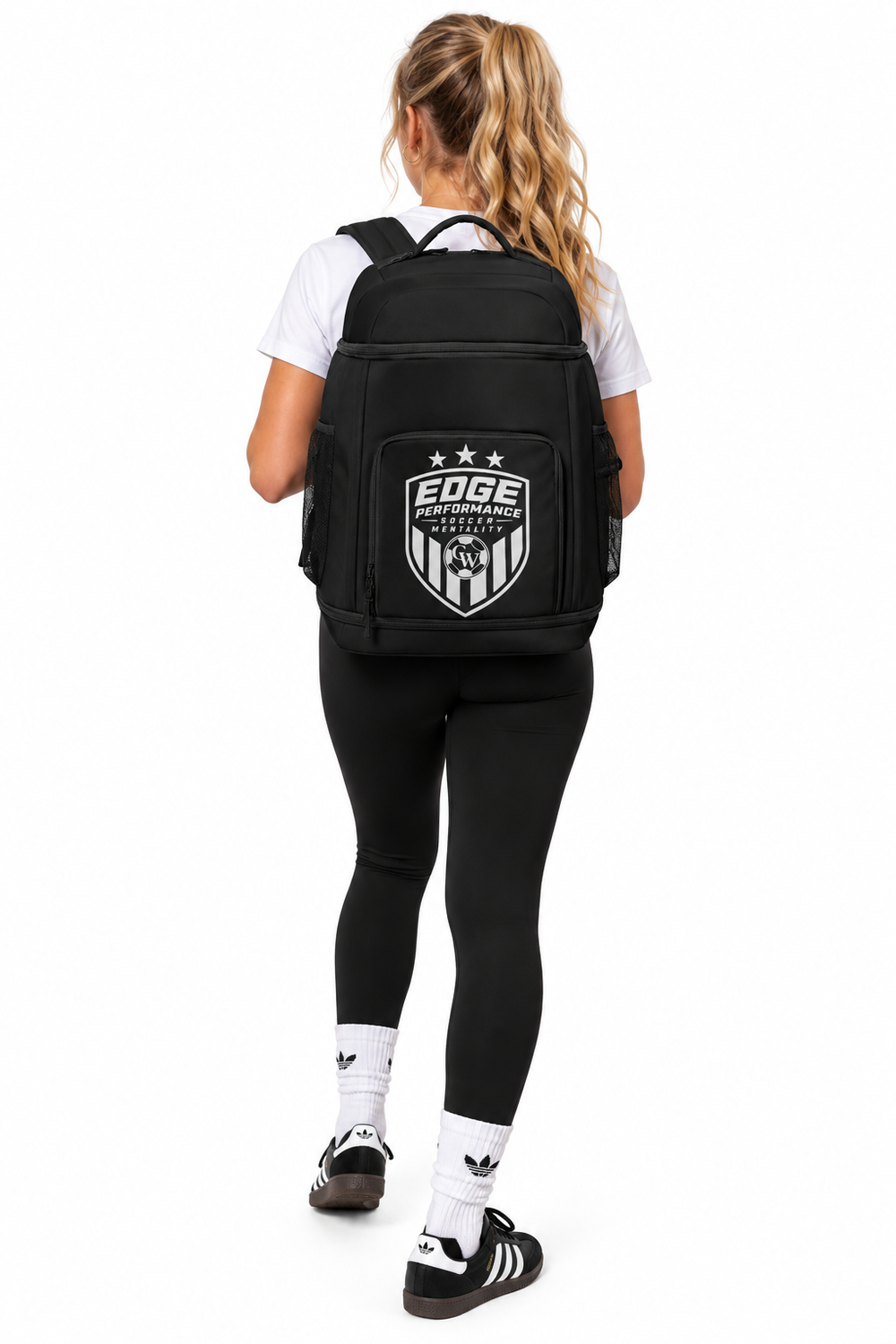 All-Over Print Multifunctional Black CW Backpack