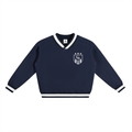 V-Neck Collar Boxy CW Sweatshirt