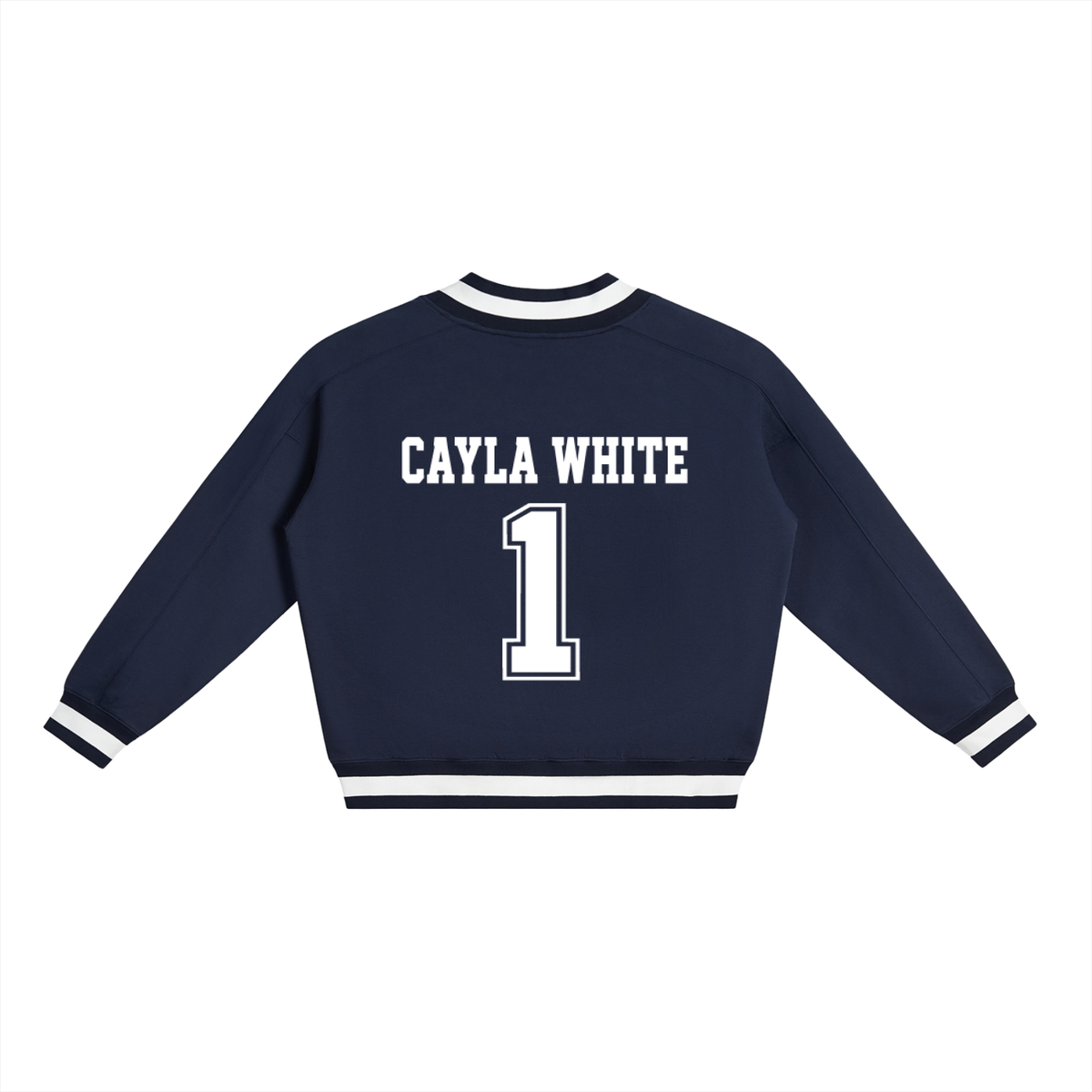 V-Neck Collar Boxy CW Sweatshirt
