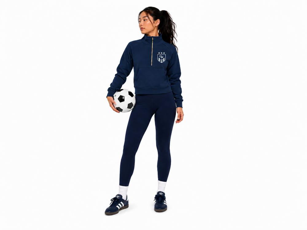 Cropped Half-Zip CW Sweatshirt