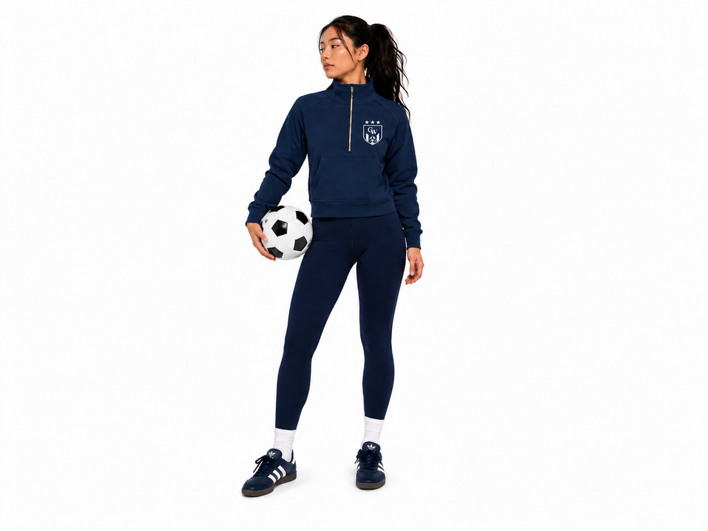 Cropped Half-Zip CW Sweatshirt
